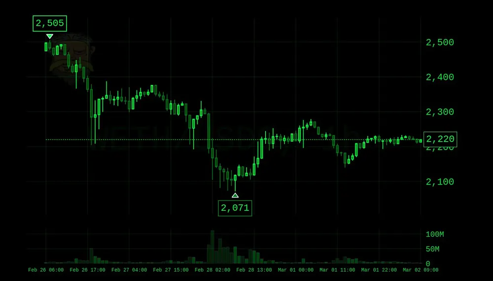 Rick chart in the matrix theme, digital green