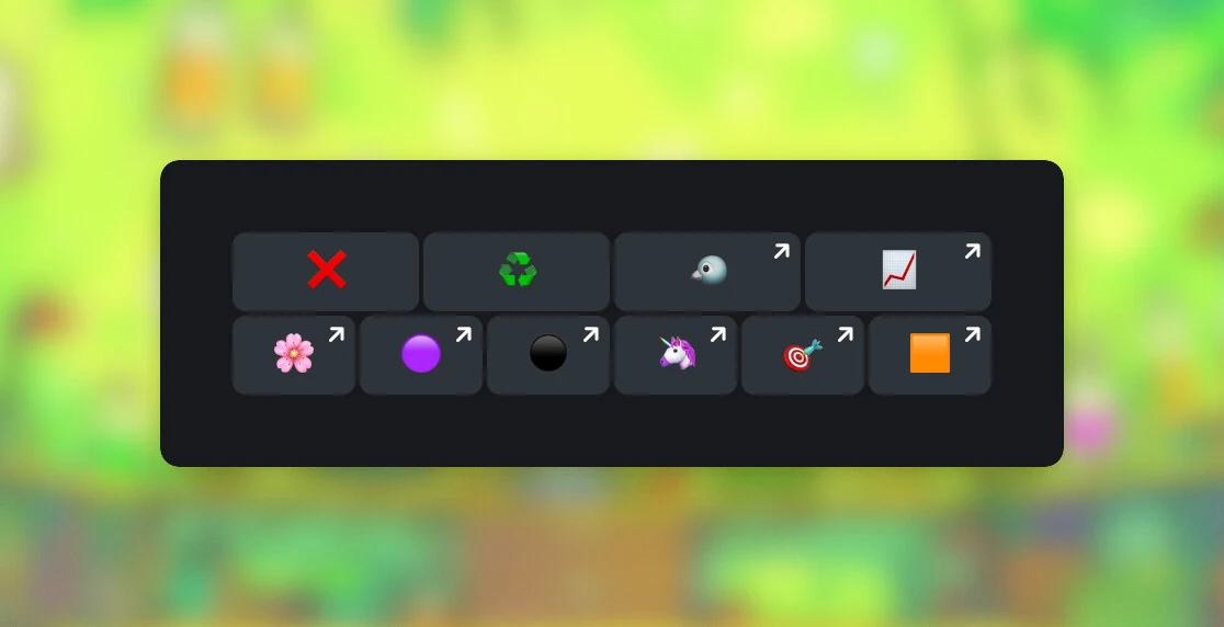 Telegram token scan displaying six trade buttons, the Telegram maximum